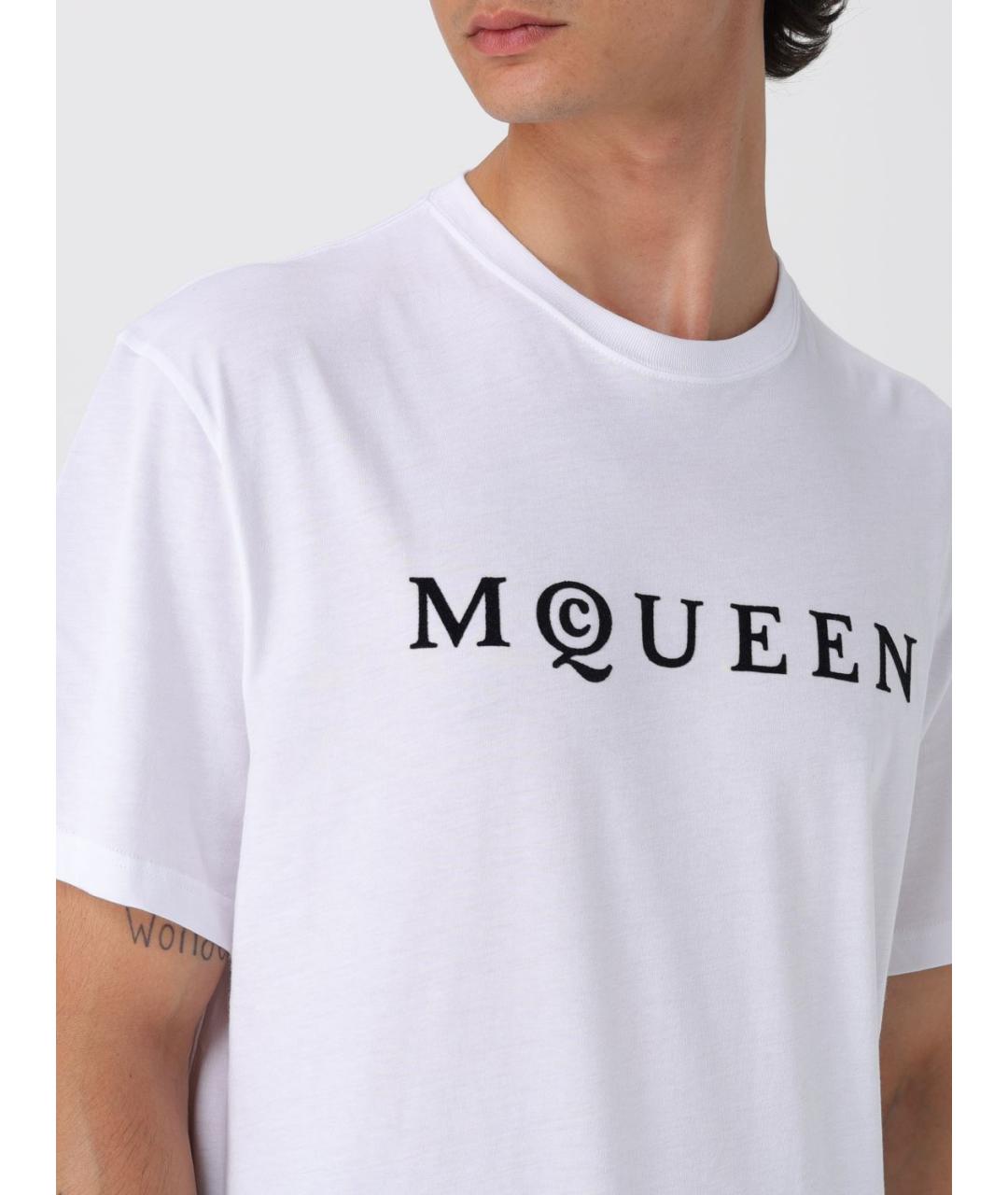 ALEXANDER MCQUEEN Белая футболка, фото 5