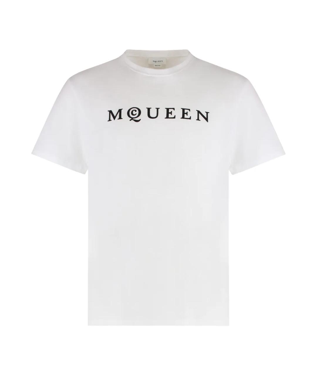 ALEXANDER MCQUEEN Белая футболка, фото 1
