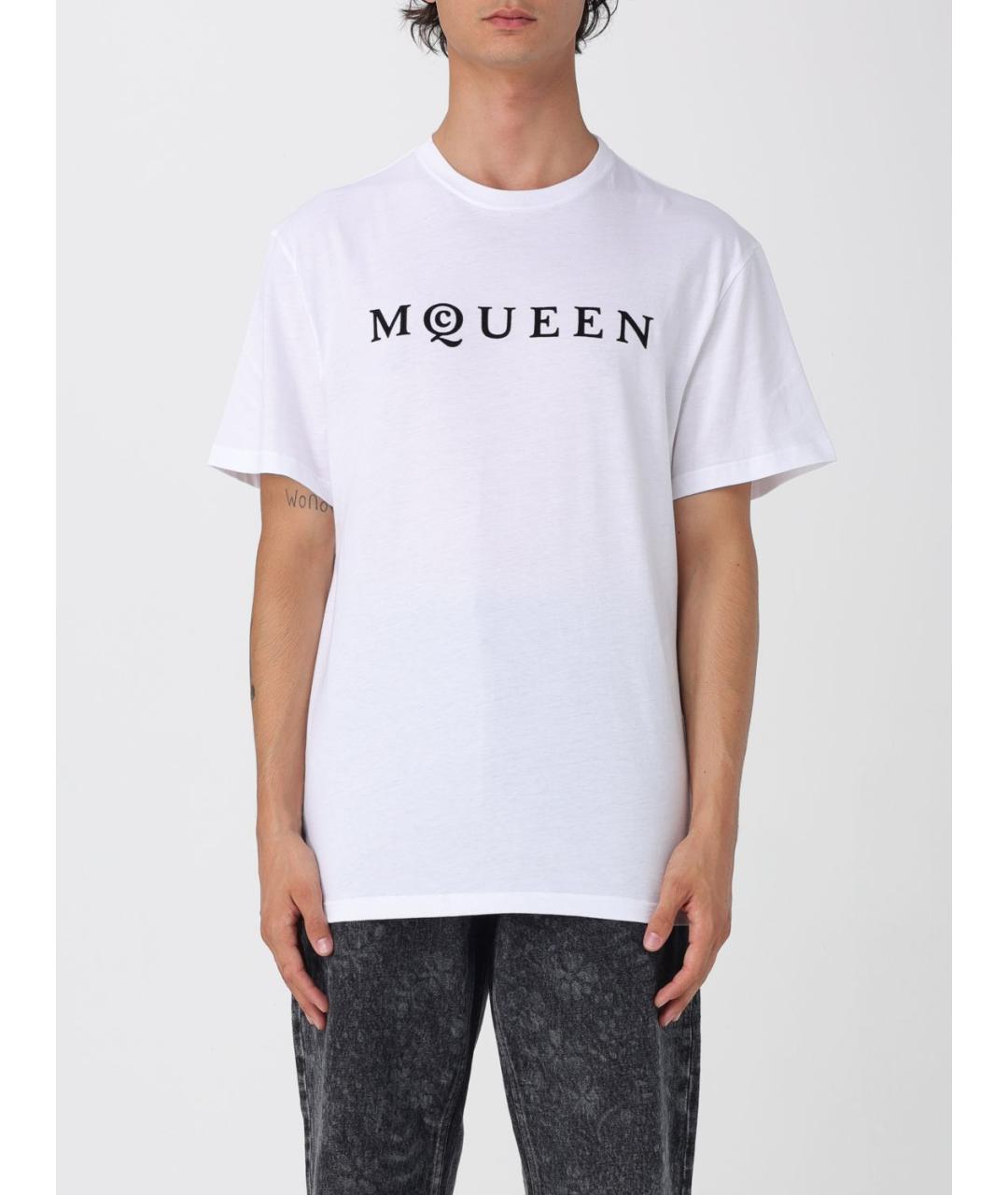 ALEXANDER MCQUEEN Белая футболка, фото 2