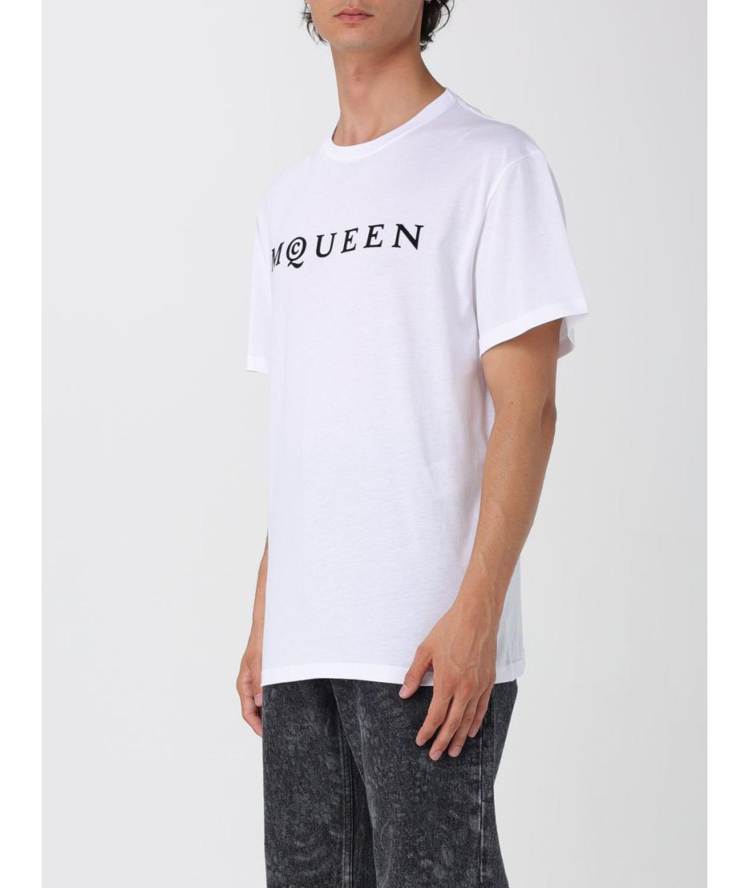 ALEXANDER MCQUEEN Белая футболка, фото 4