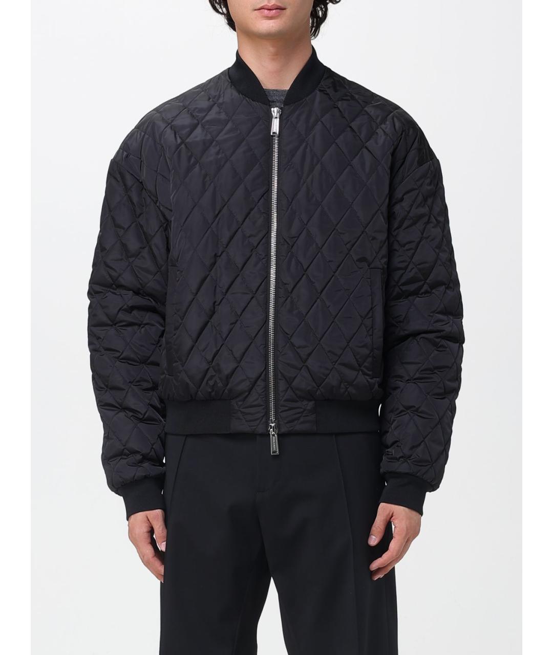 DSQUARED2 Черная полиэстеровая куртка, фото 2