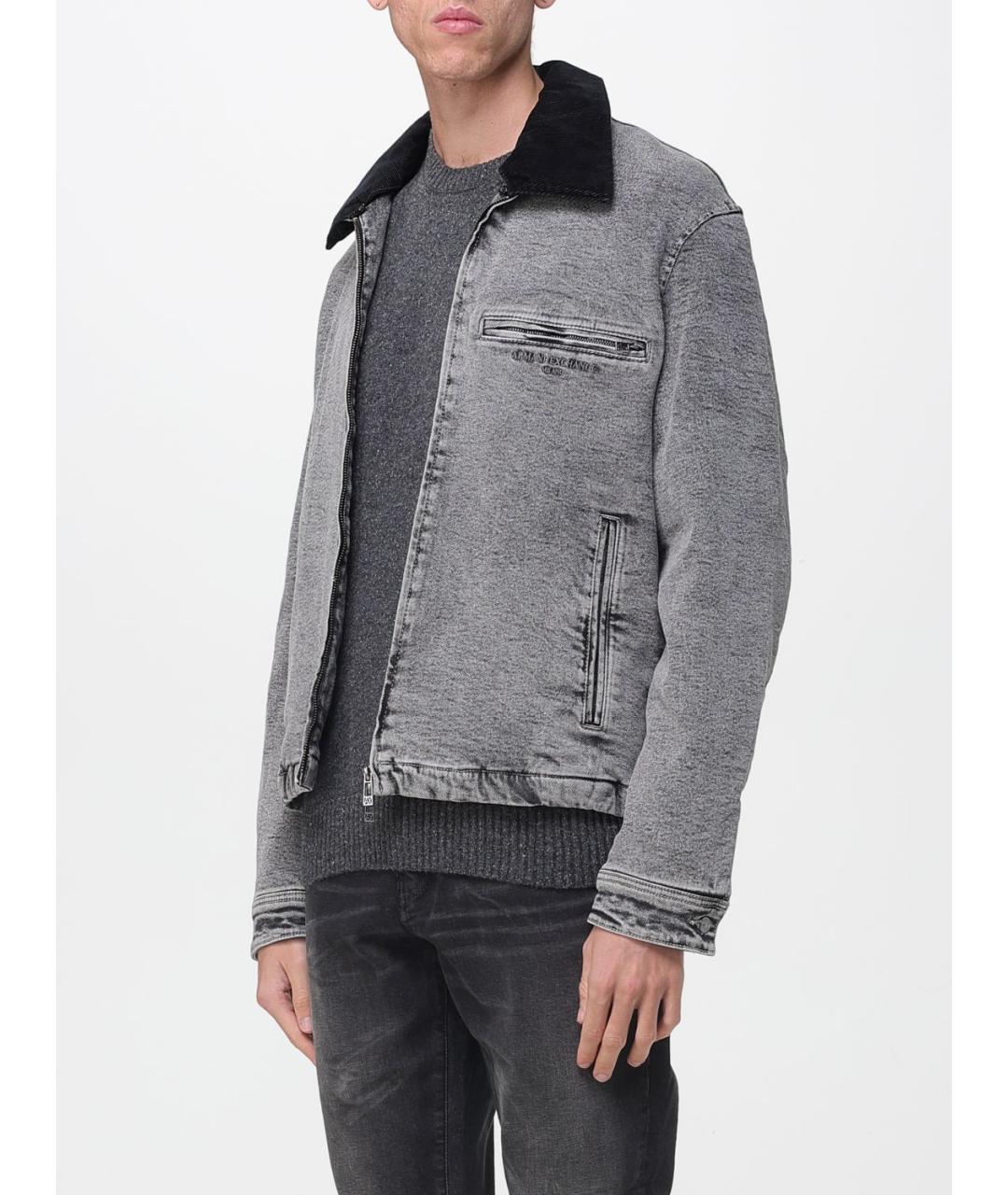 ARMANI EXCHANGE Серая хлопковая куртка, фото 3