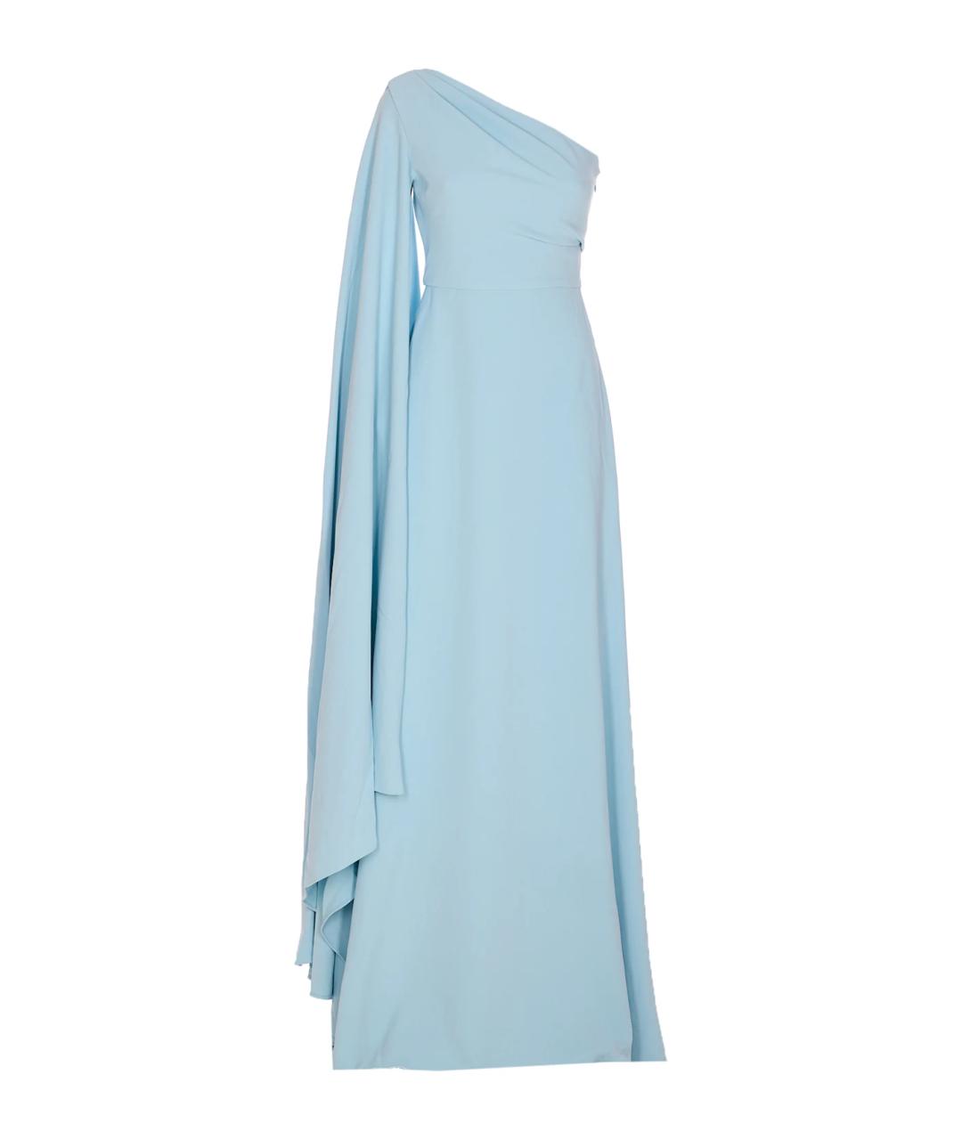 SOLACE LONDON Голубое полиэстеровое вечернее платье, фото 1