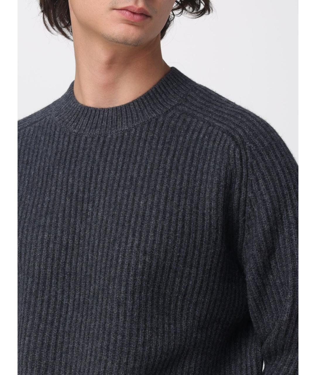 DSQUARED2 Серый шерстяной джемпер / свитер, фото 4