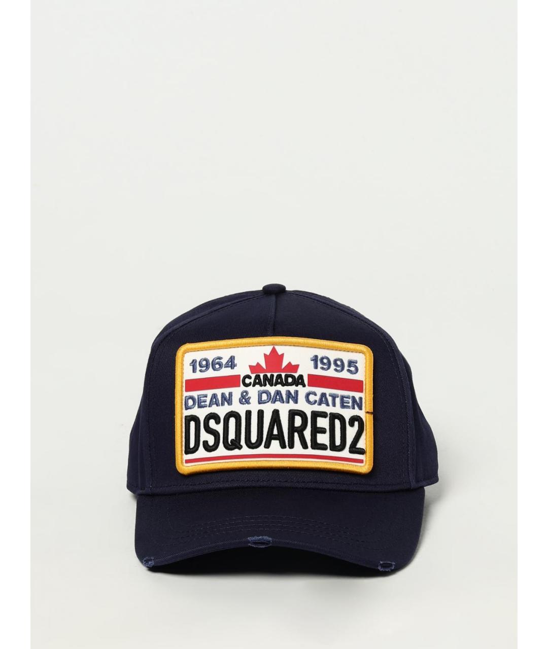 DSQUARED2 Темно-синяя хлопковая кепка/бейсболка, фото 4