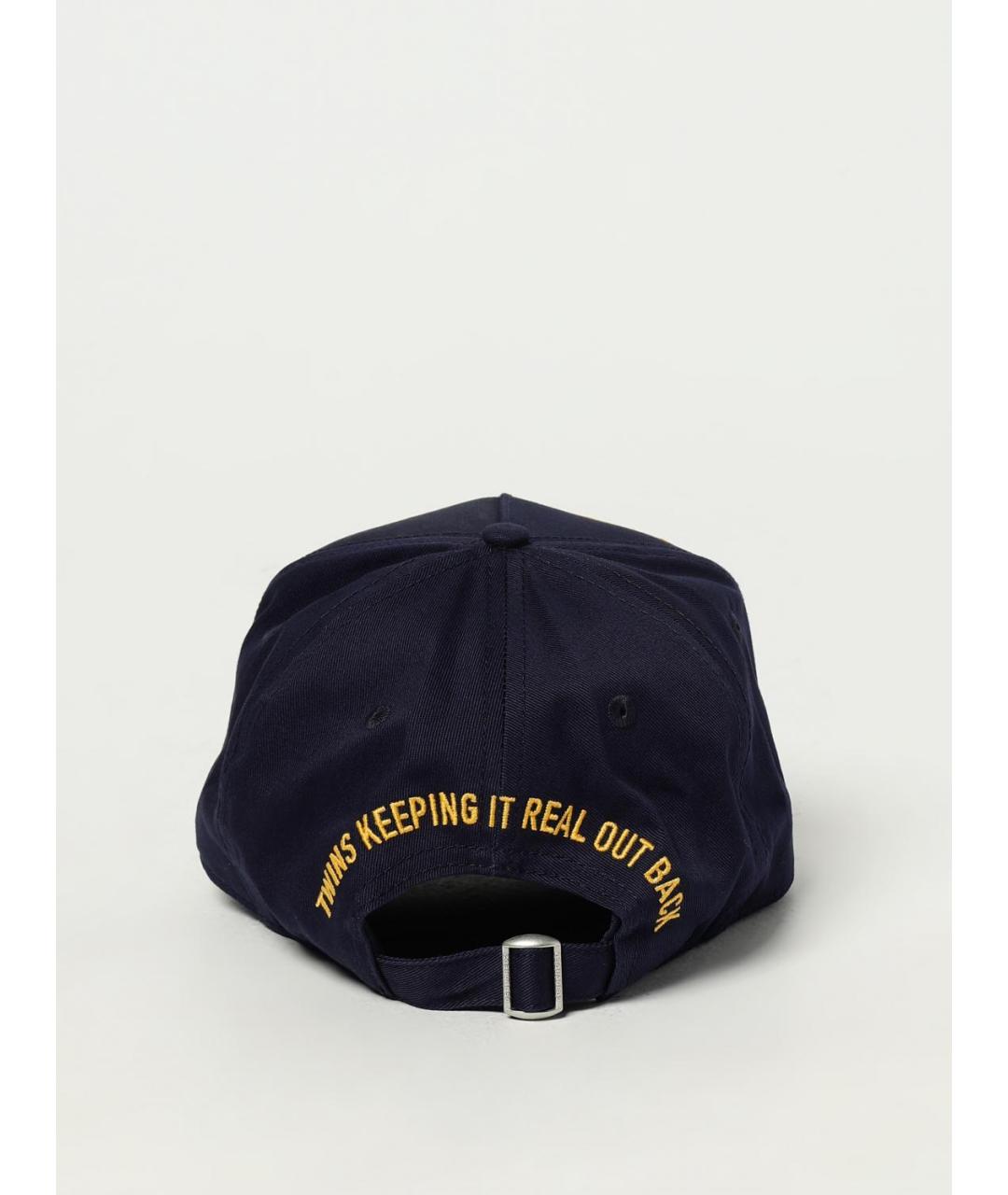 DSQUARED2 Темно-синяя хлопковая кепка/бейсболка, фото 3