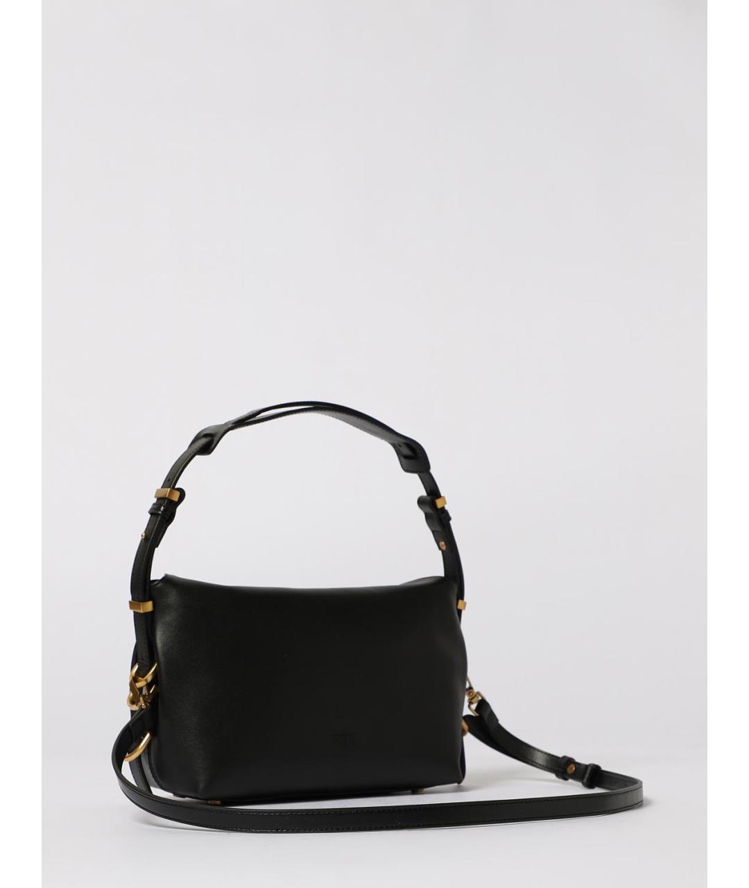 PINKO Черная кожаная сумка через плечо, фото 2