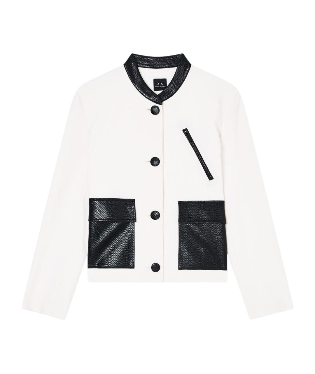 ARMANI EXCHANGE Бежевый полиэстеровый жакет/пиджак, фото 1