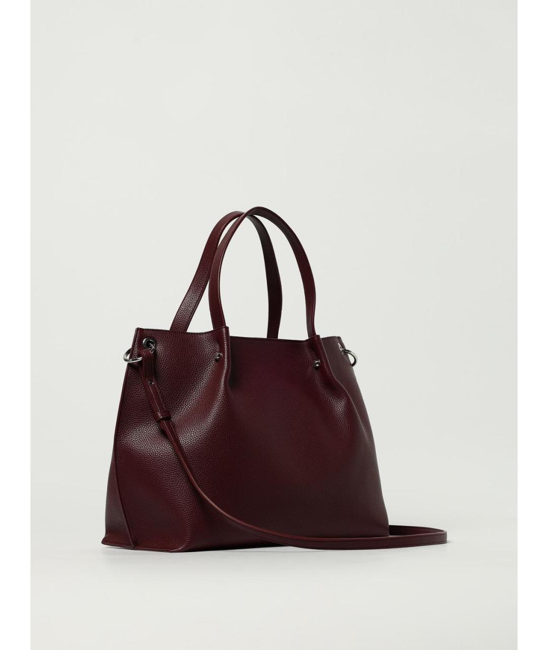 ARMANI EXCHANGE Бордовая сумка тоут из искусственной кожи, фото 2