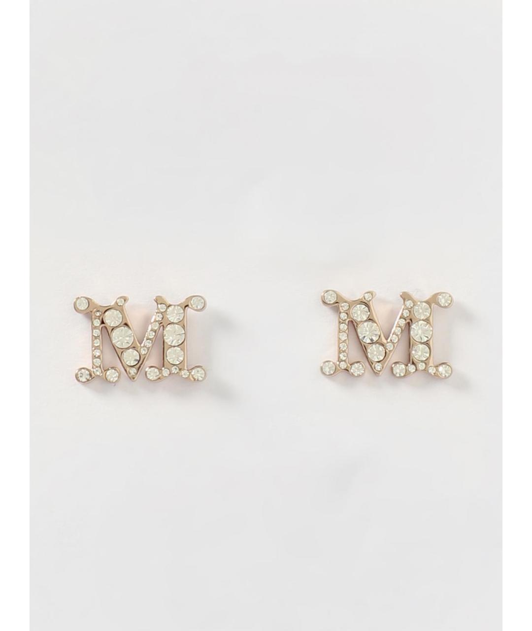 MAX MARA Золотые металлические серьги, фото 3