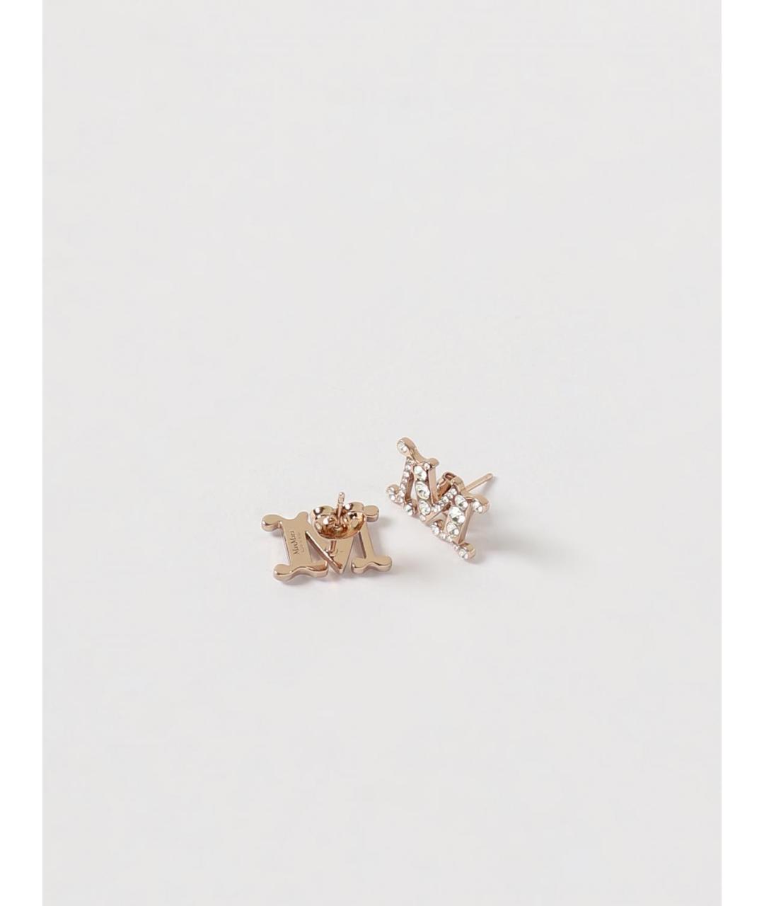 MAX MARA Золотые металлические серьги, фото 2