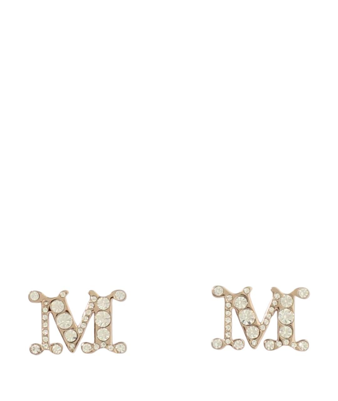 MAX MARA Золотые металлические серьги, фото 1