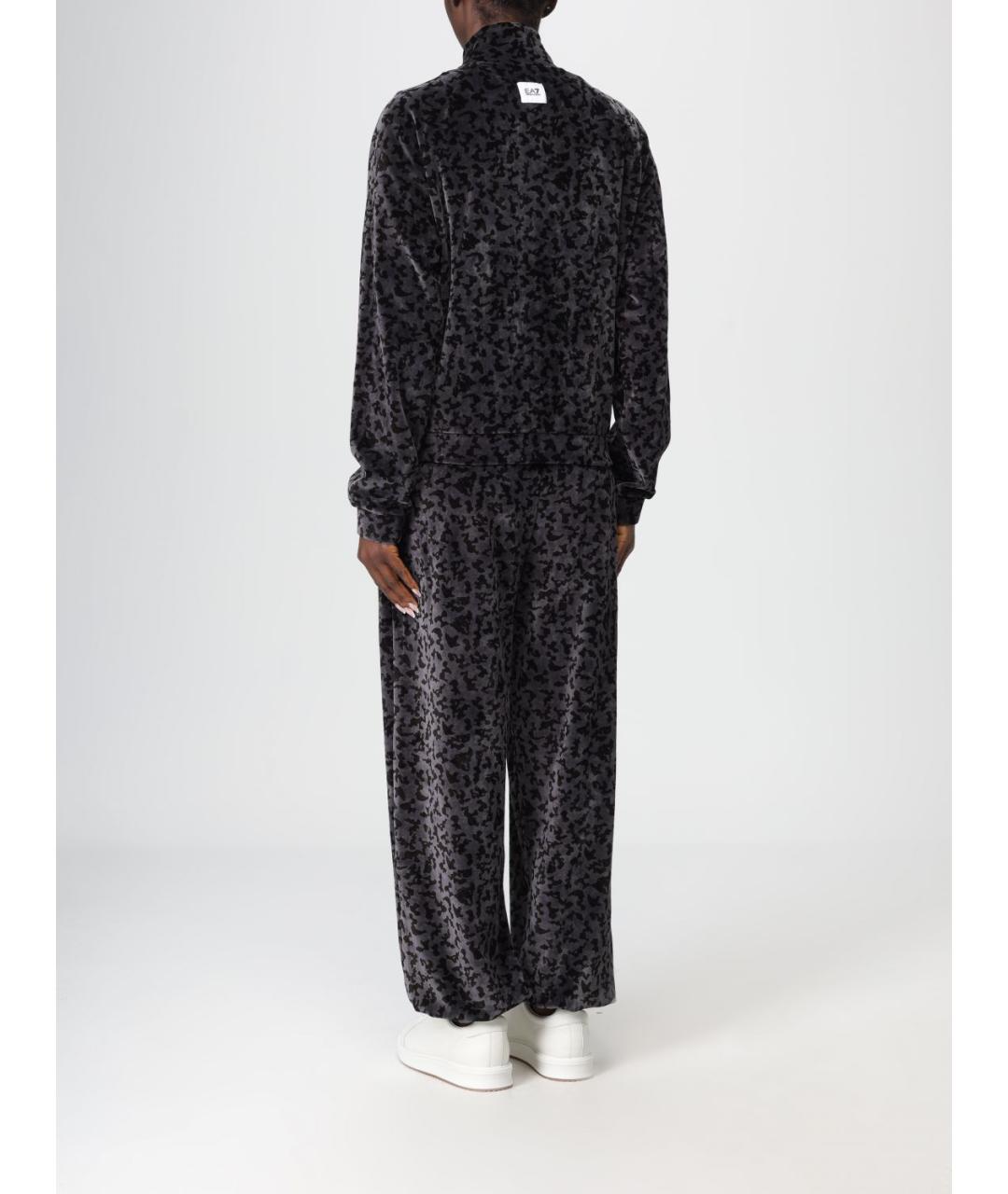 EA7 Антрацитовый полиэстеровый костюм с брюками, фото 3