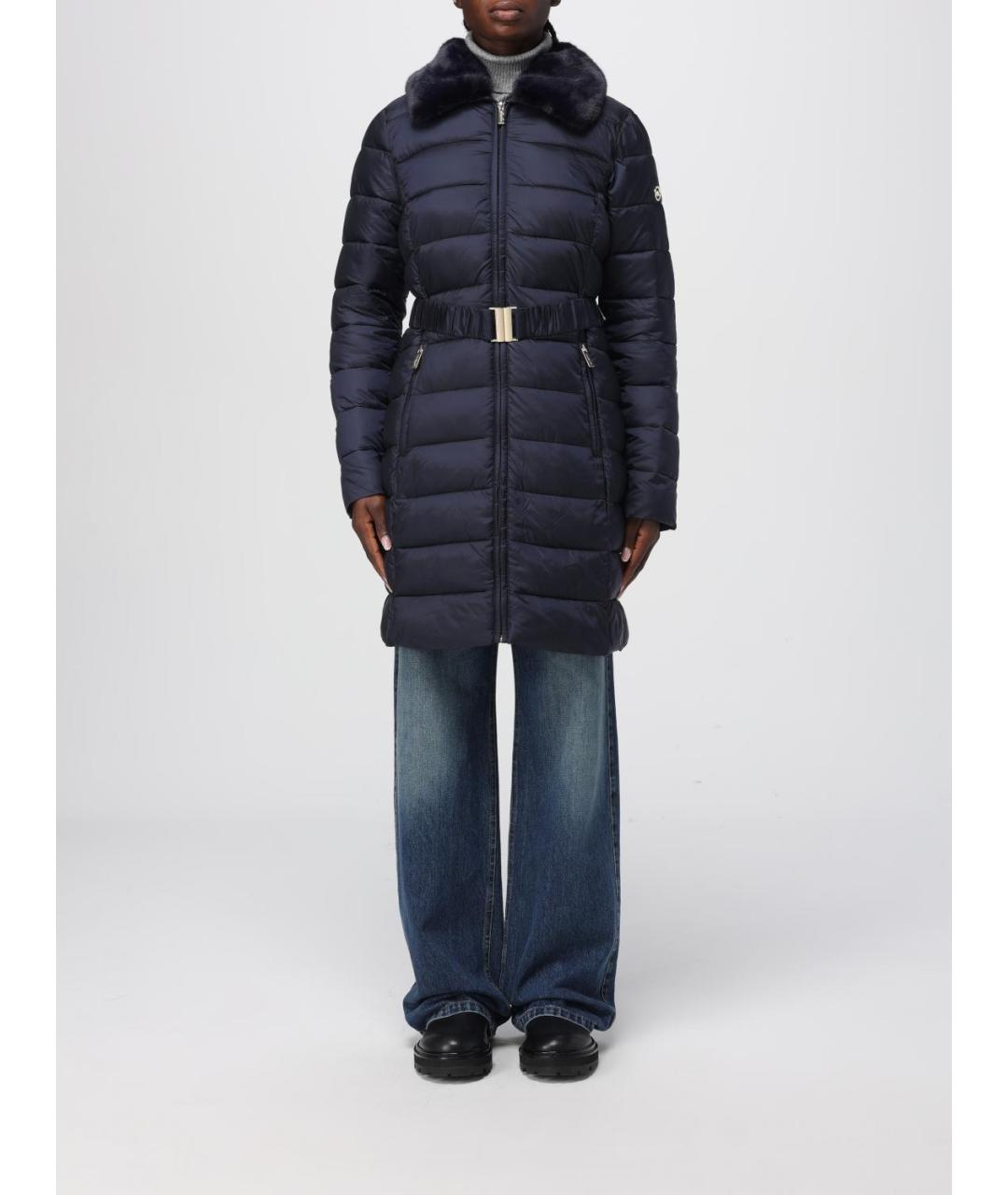 MICHAEL KORS Темно-синий полиэстеровый пуховик, фото 5