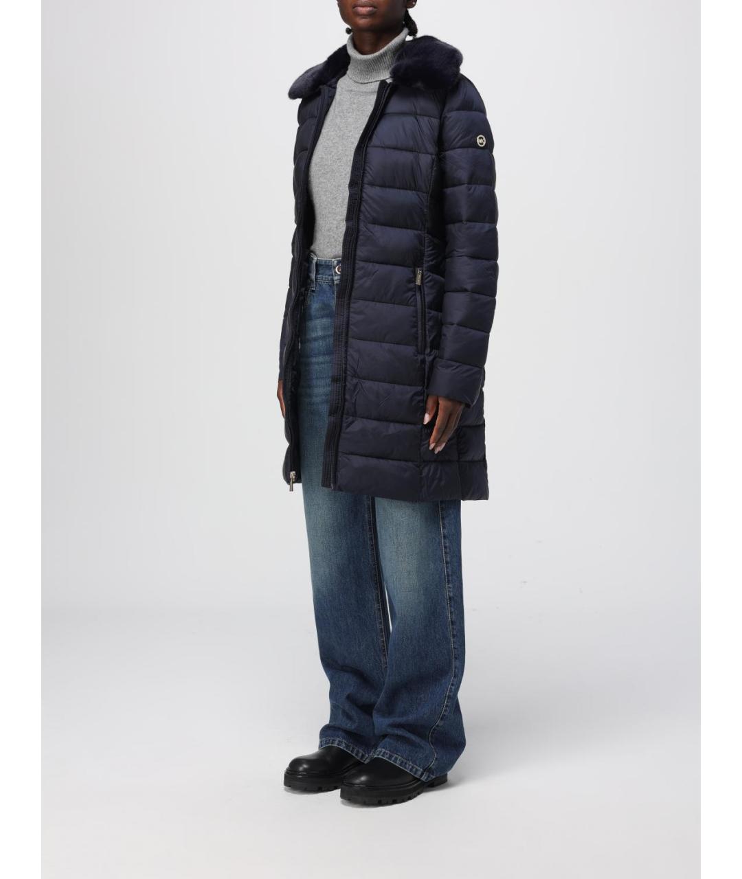 MICHAEL KORS Темно-синий полиэстеровый пуховик, фото 3