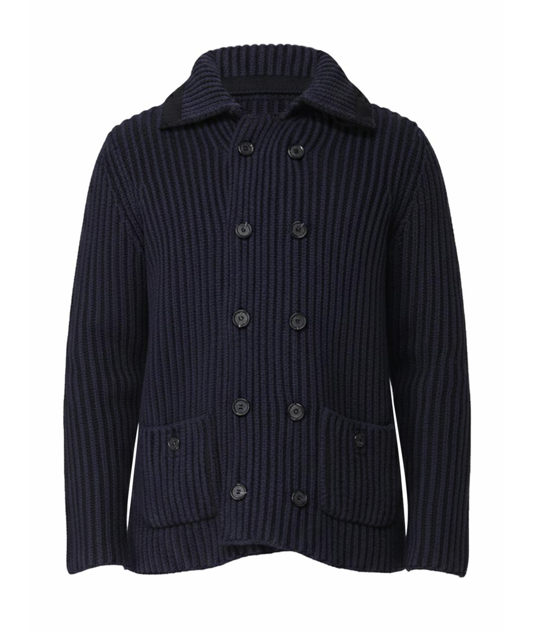 ADD Темно-синий шерстяной кардиган, фото 1