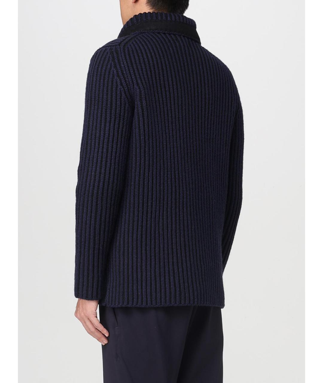 ADD Темно-синий шерстяной кардиган, фото 2