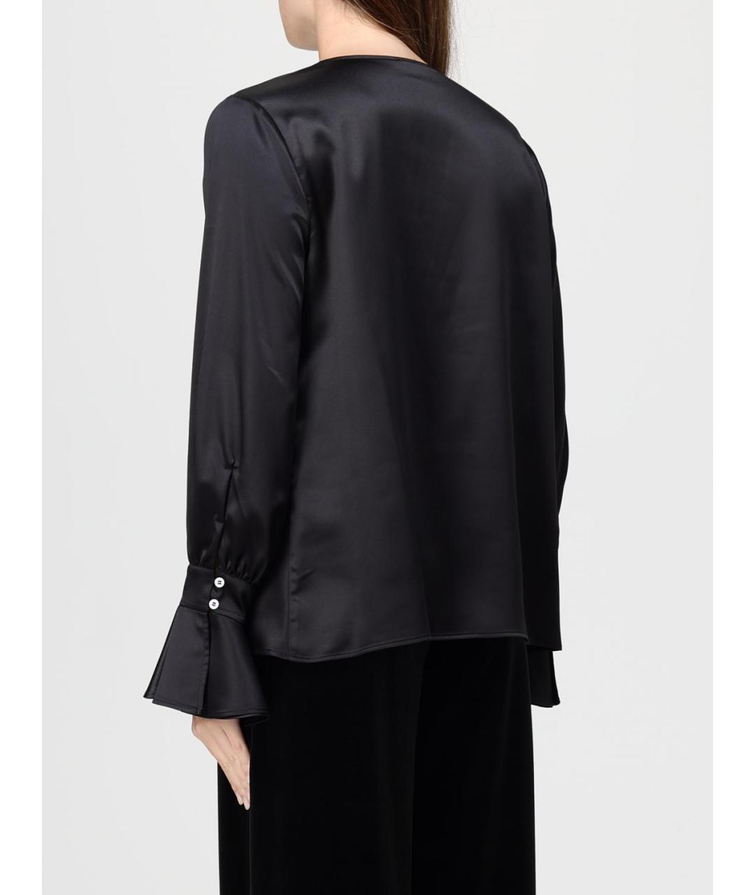 PINKO Черная полиэстеровая блузы, фото 3