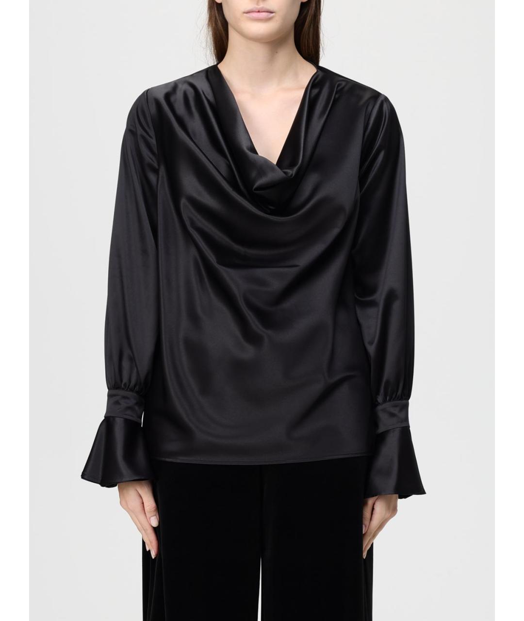 PINKO Черная полиэстеровая блузы, фото 2