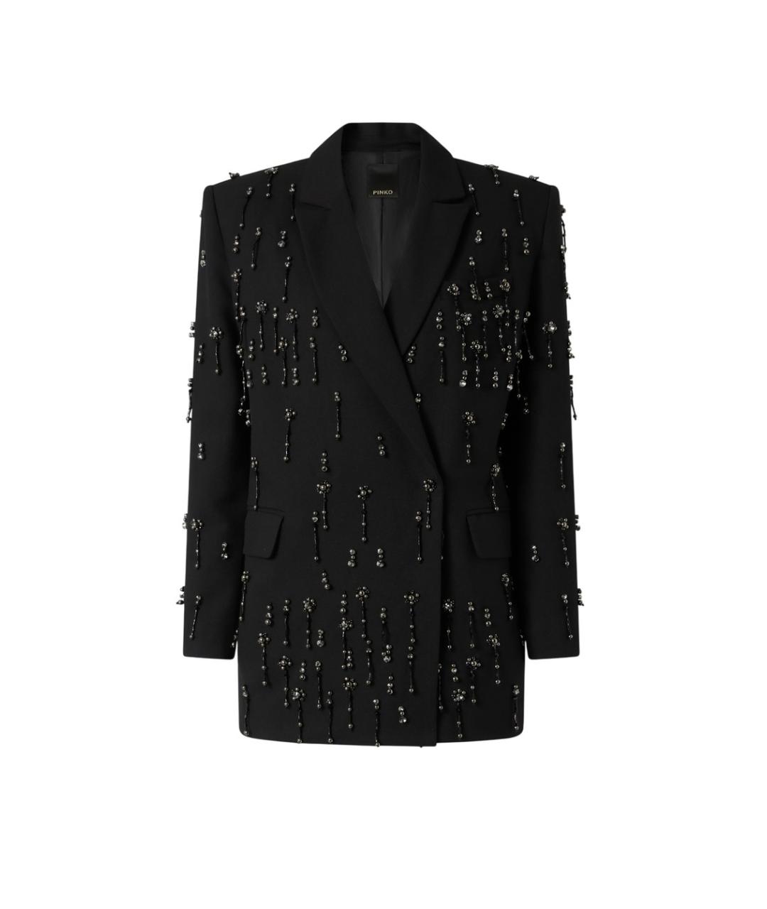 PINKO Черный полиэстеровый жакет/пиджак, фото 1