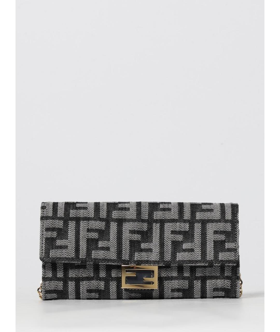 FENDI Серый кошелек, фото 6