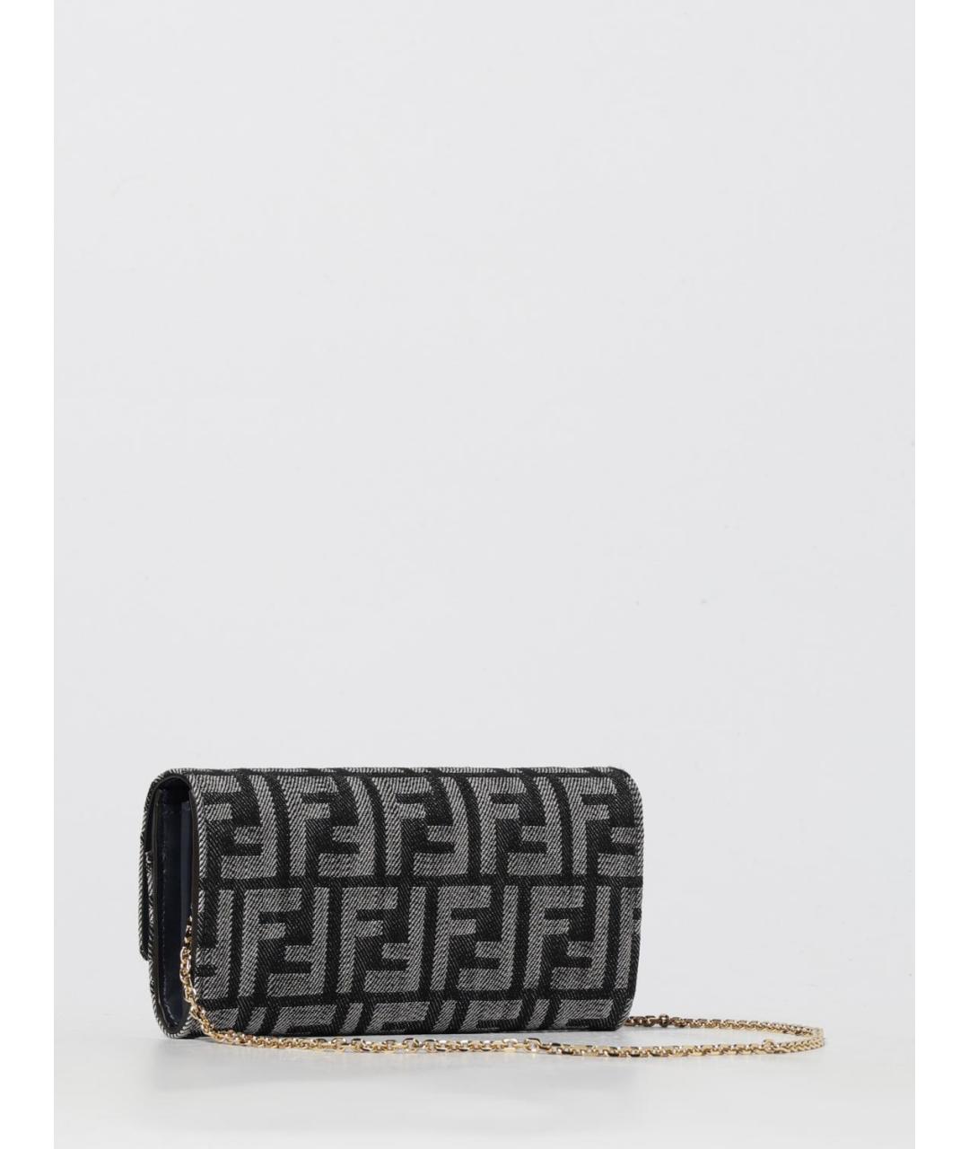 FENDI Серый кошелек, фото 3