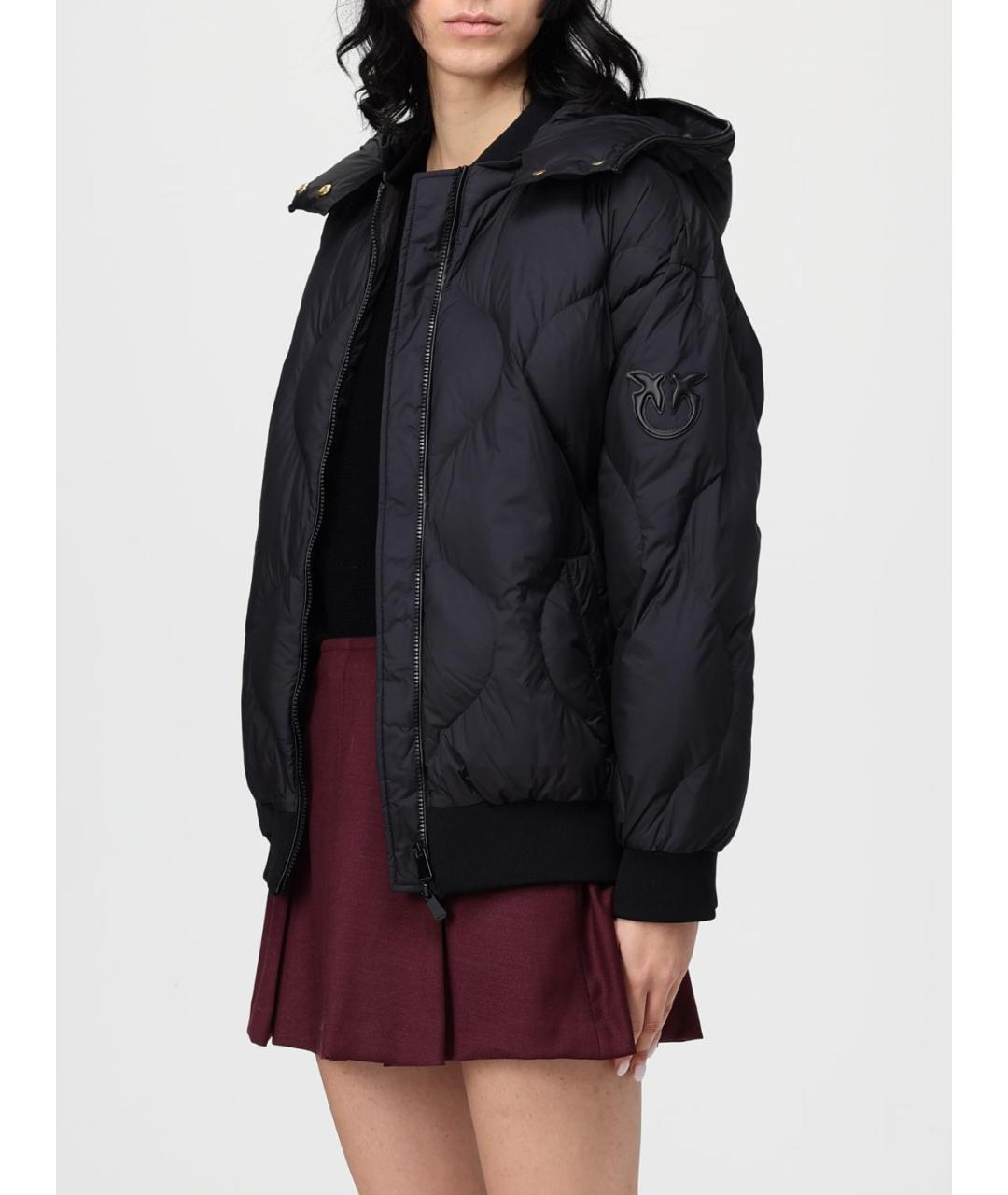 PINKO Черная полиэстеровая куртка, фото 3