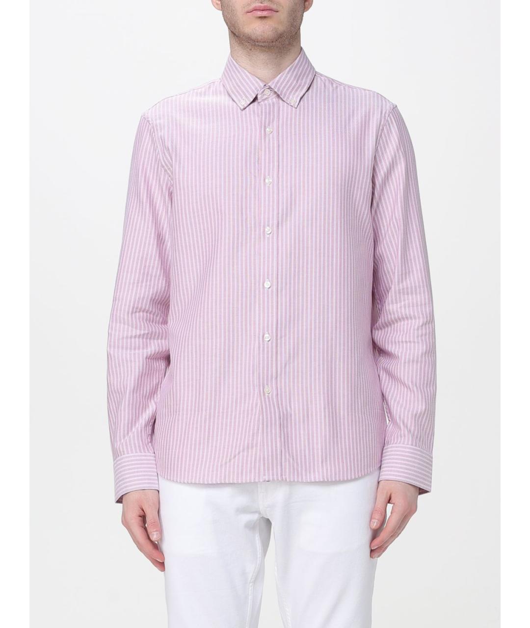 MICHAEL KORS Розовая хлопковая кэжуал рубашка, фото 4