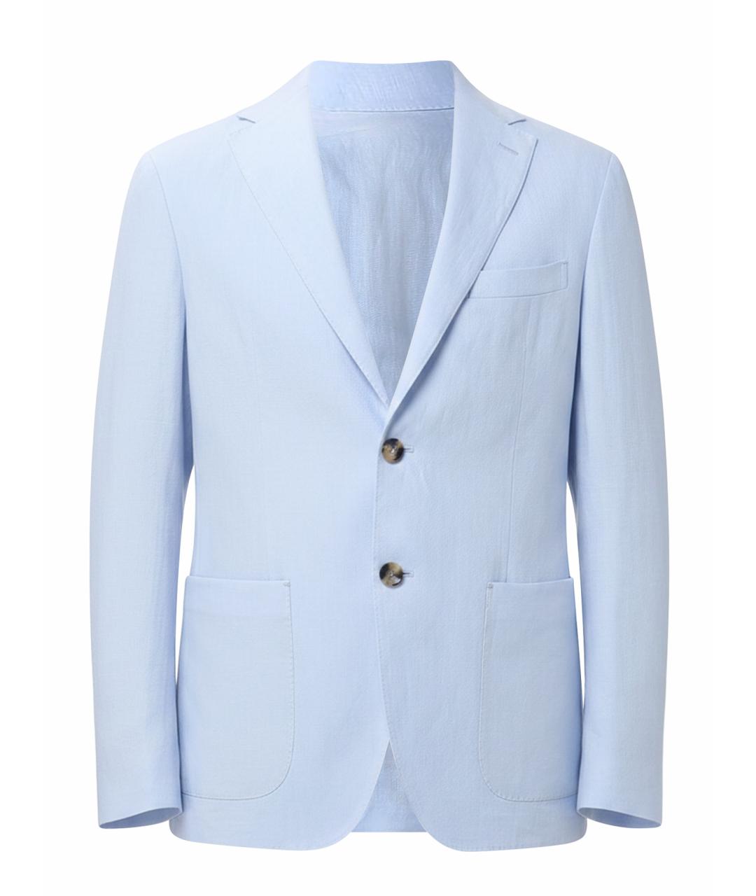 AGNONA Голубой вискозный пиджак, фото 1