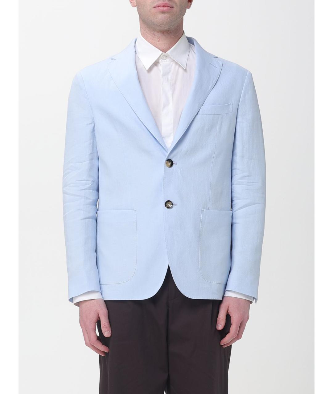 AGNONA Голубой вискозный пиджак, фото 6