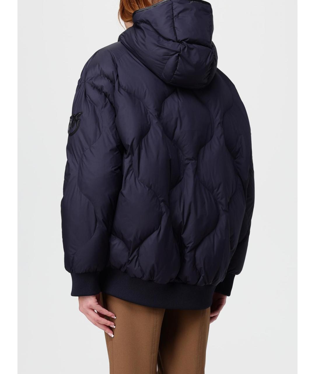 PINKO Синяя полиэстеровая куртка, фото 2