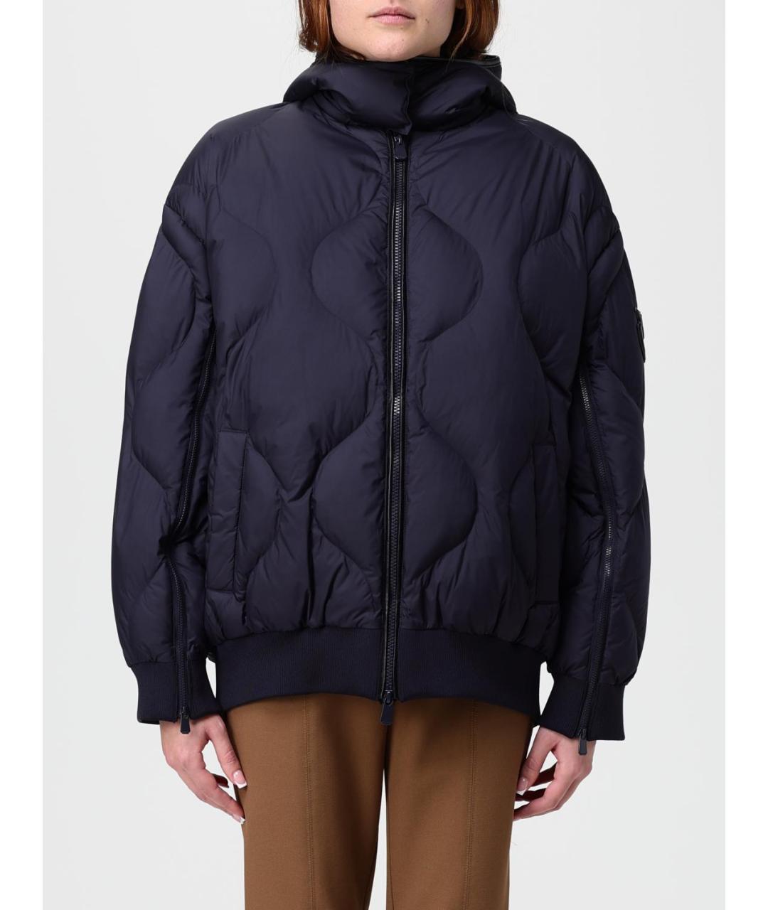 PINKO Синяя полиэстеровая куртка, фото 5