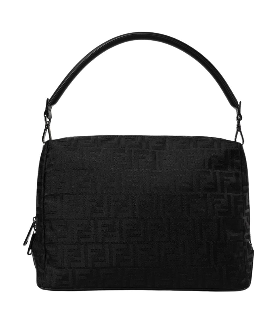 FENDI Черная синтетическая сумка на плечо, фото 1