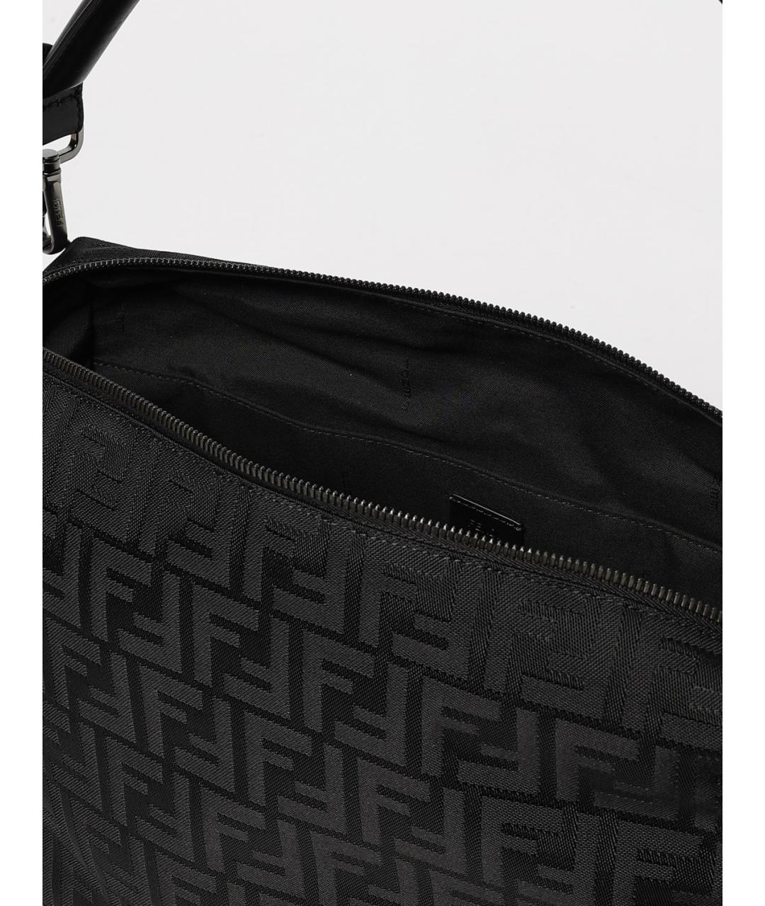 FENDI Черная синтетическая сумка на плечо, фото 5