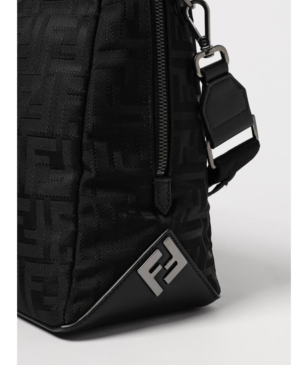 FENDI Черная синтетическая сумка на плечо, фото 4