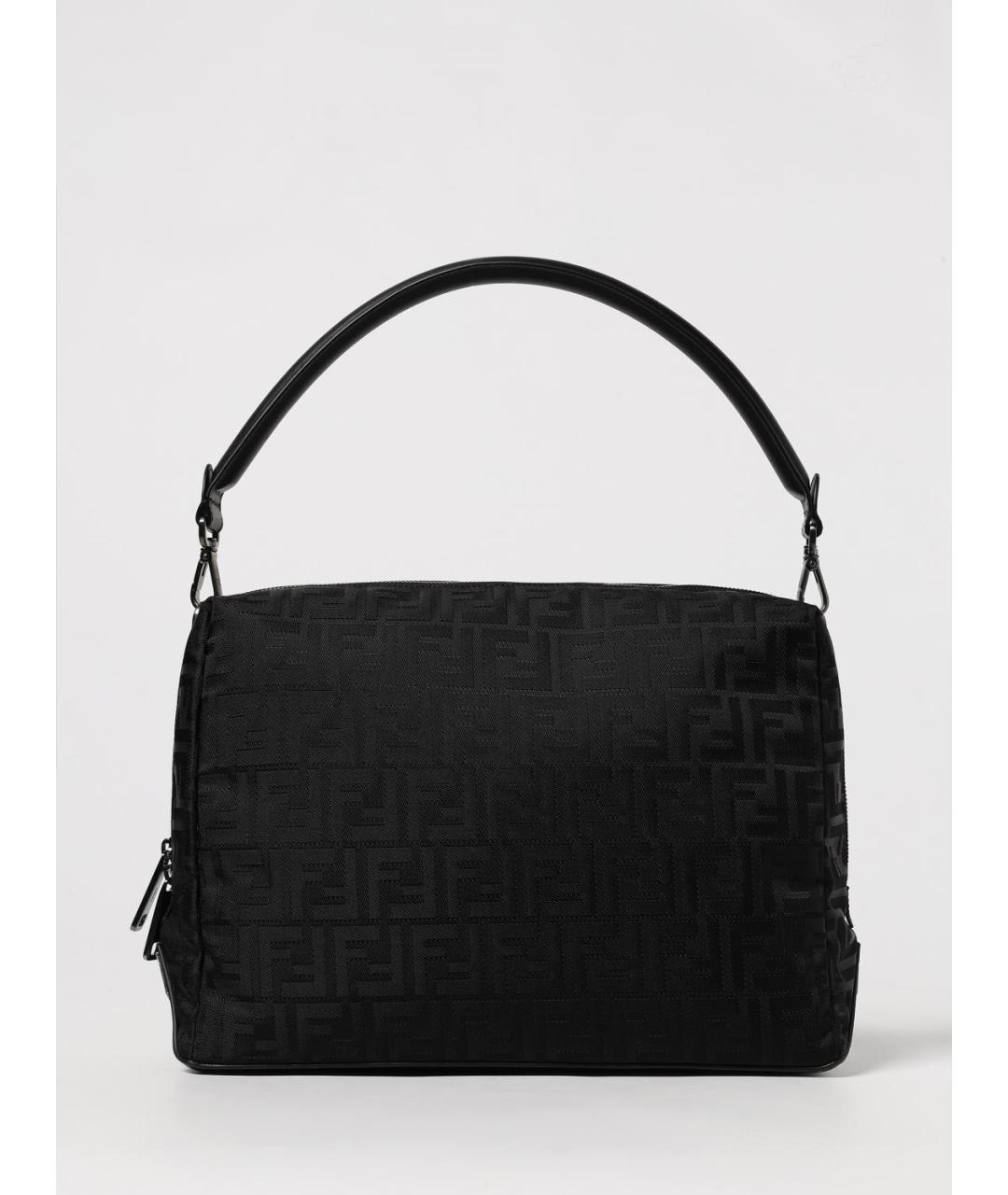 FENDI Черная синтетическая сумка на плечо, фото 6