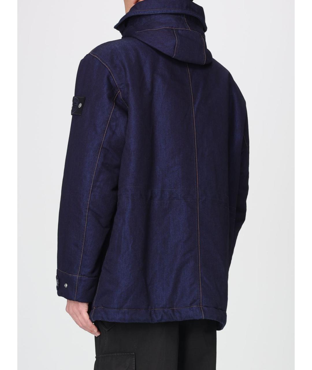 STONE ISLAND Синяя хлопковая парка, фото 3