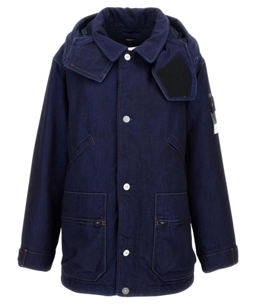 STONE ISLAND Синяя хлопковая парка, фото 1