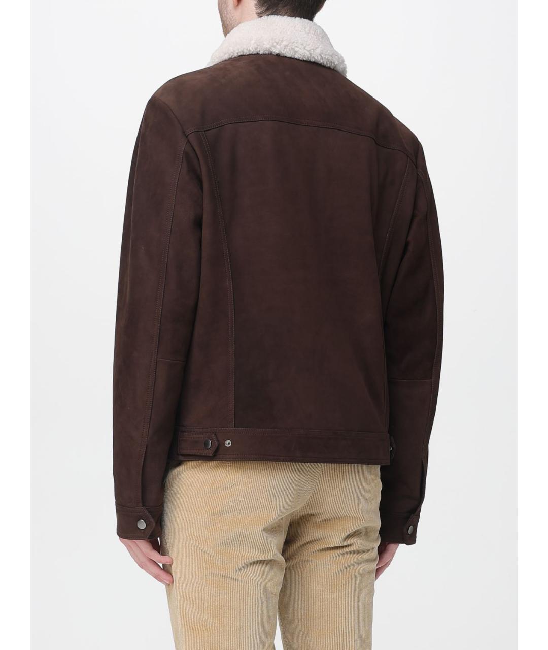 HUGO BOSS Коричневая замшевая куртка, фото 2