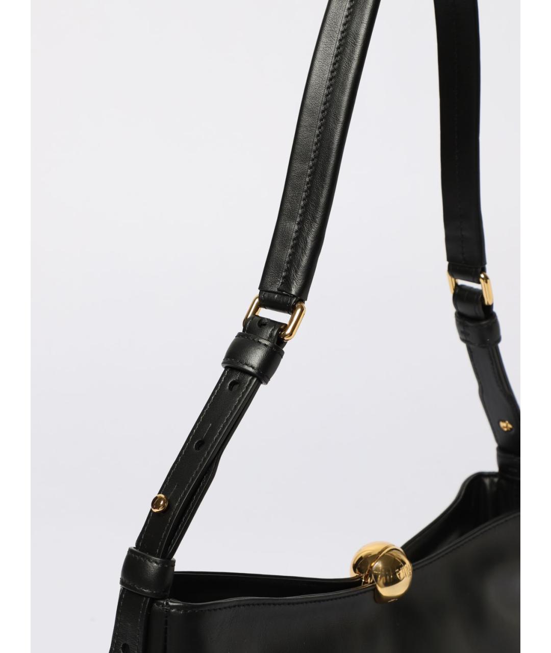 FURLA Черная кожаная сумка через плечо, фото 3