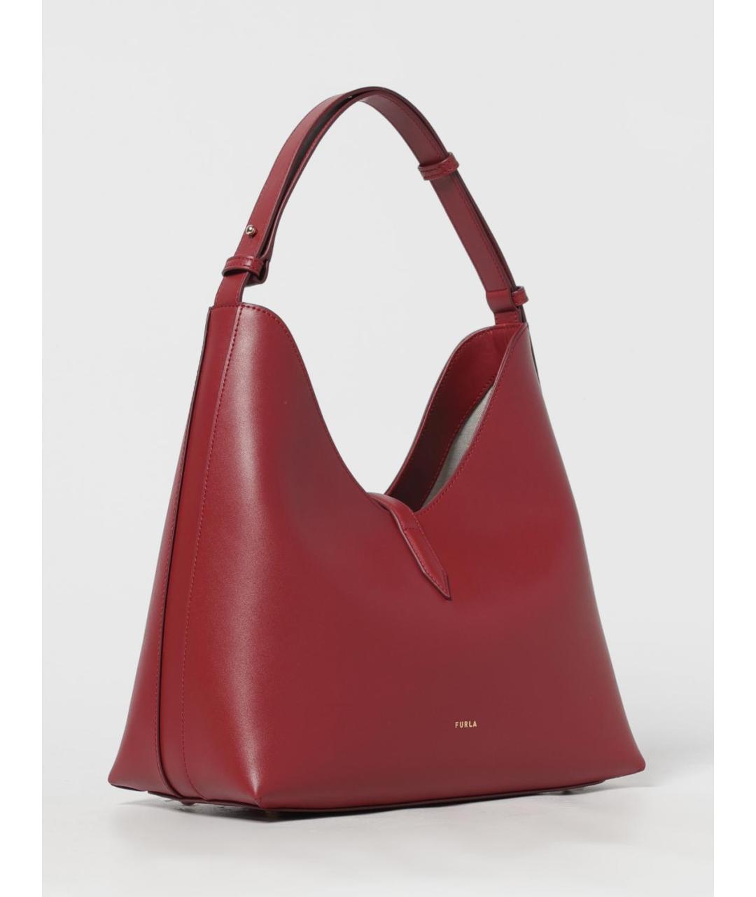 FURLA Красная кожаная сумка через плечо, фото 2
