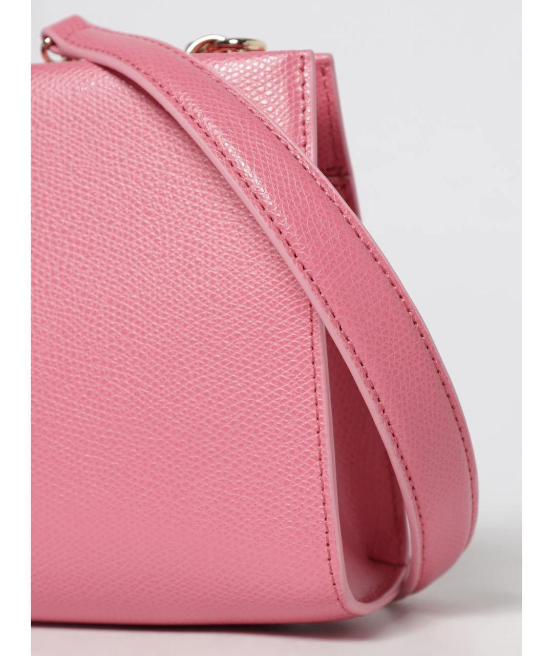 FURLA Розовая кожаная сумка через плечо, фото 3