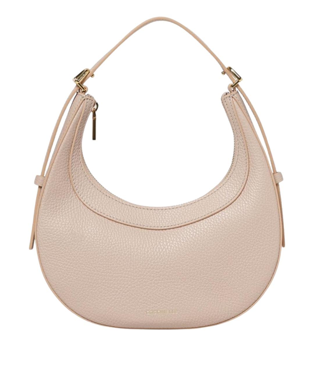 COCCINELLE Бежевая кожаная сумка через плечо, фото 1