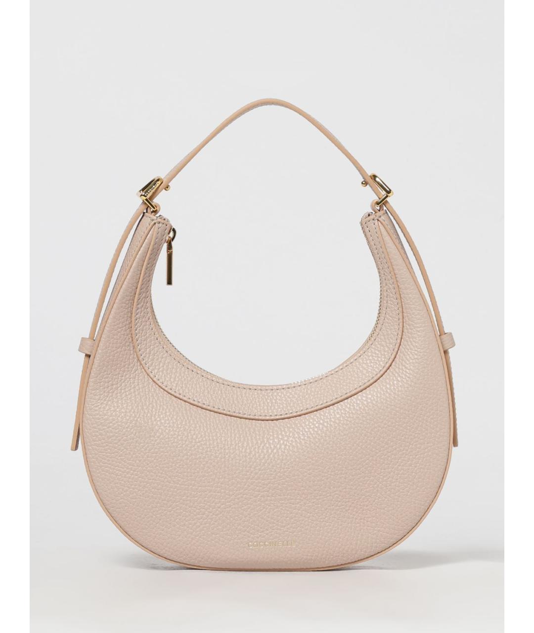 COCCINELLE Бежевая кожаная сумка через плечо, фото 5