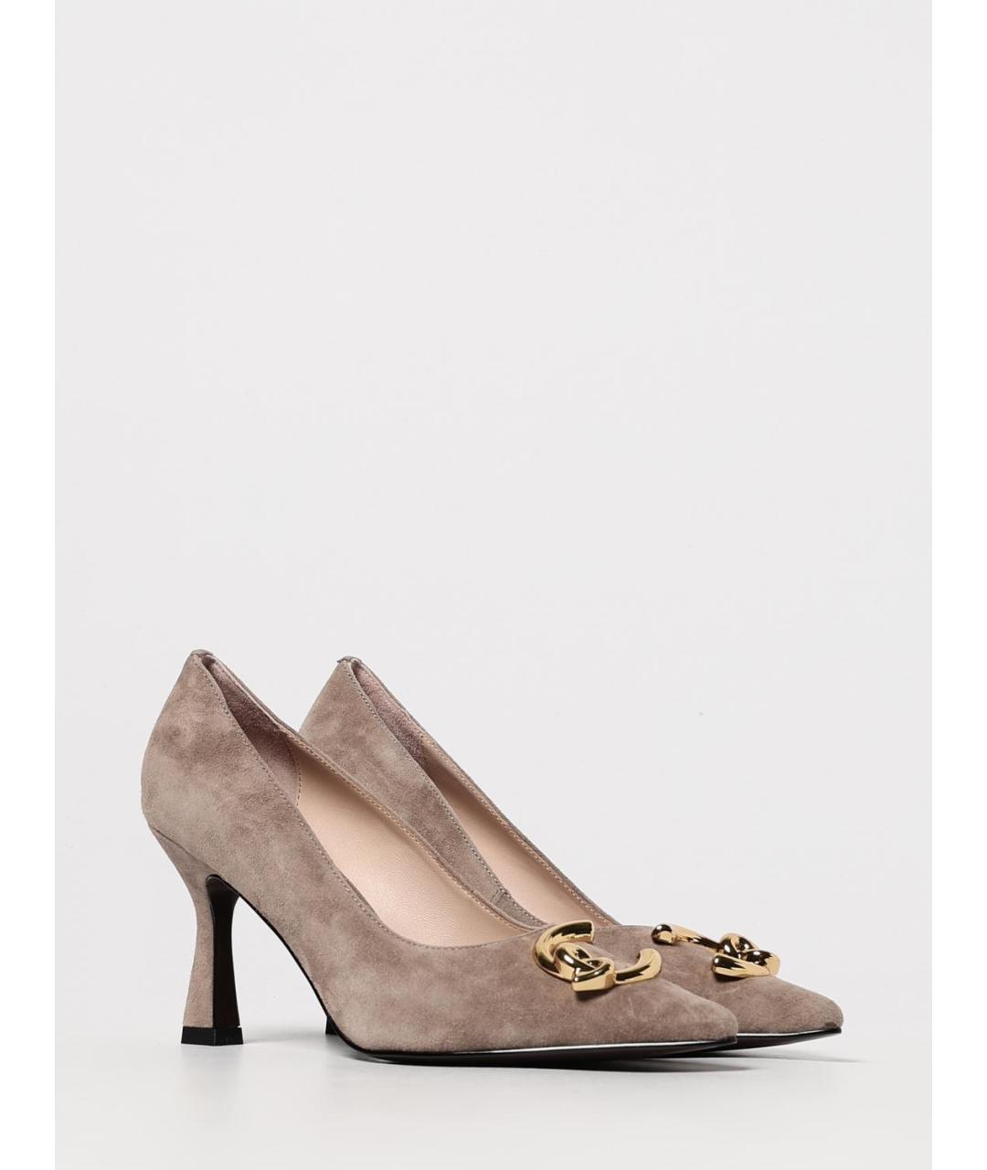 COCCINELLE Бежевые замшевые туфли, фото 2