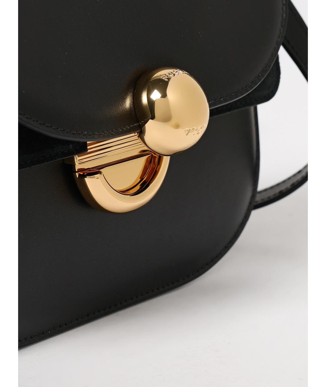 FURLA Черная кожаная сумка через плечо, фото 3