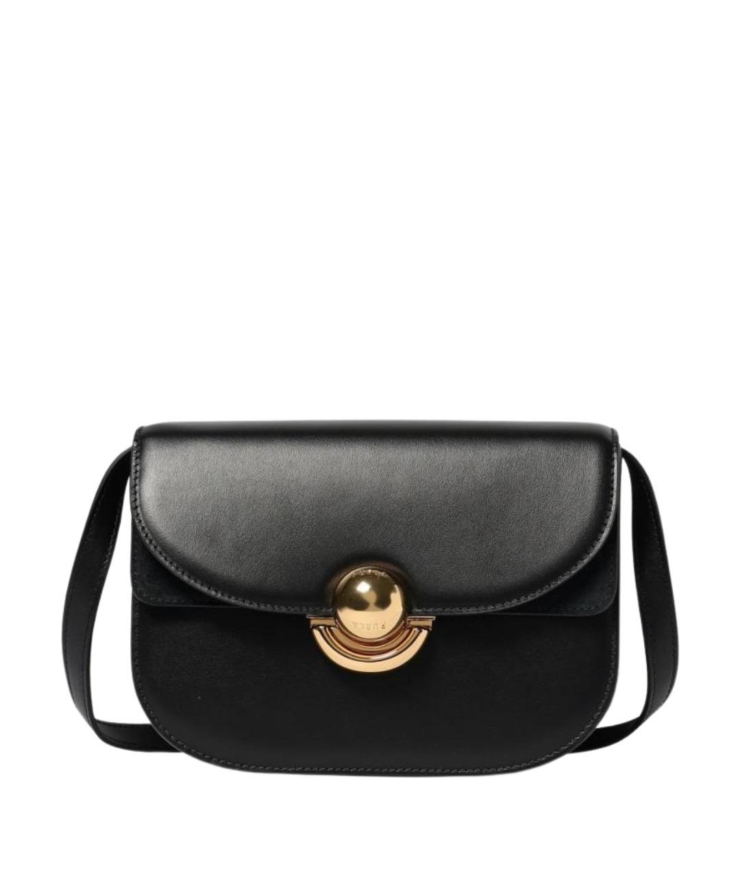 FURLA Черная кожаная сумка через плечо, фото 1