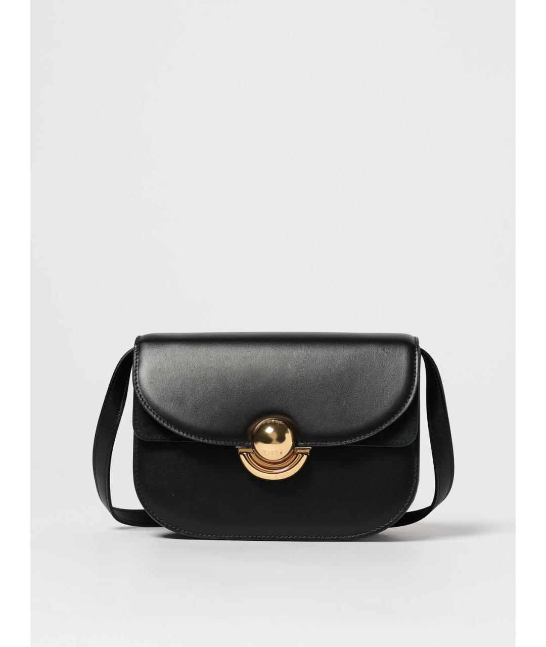 FURLA Черная кожаная сумка через плечо, фото 4