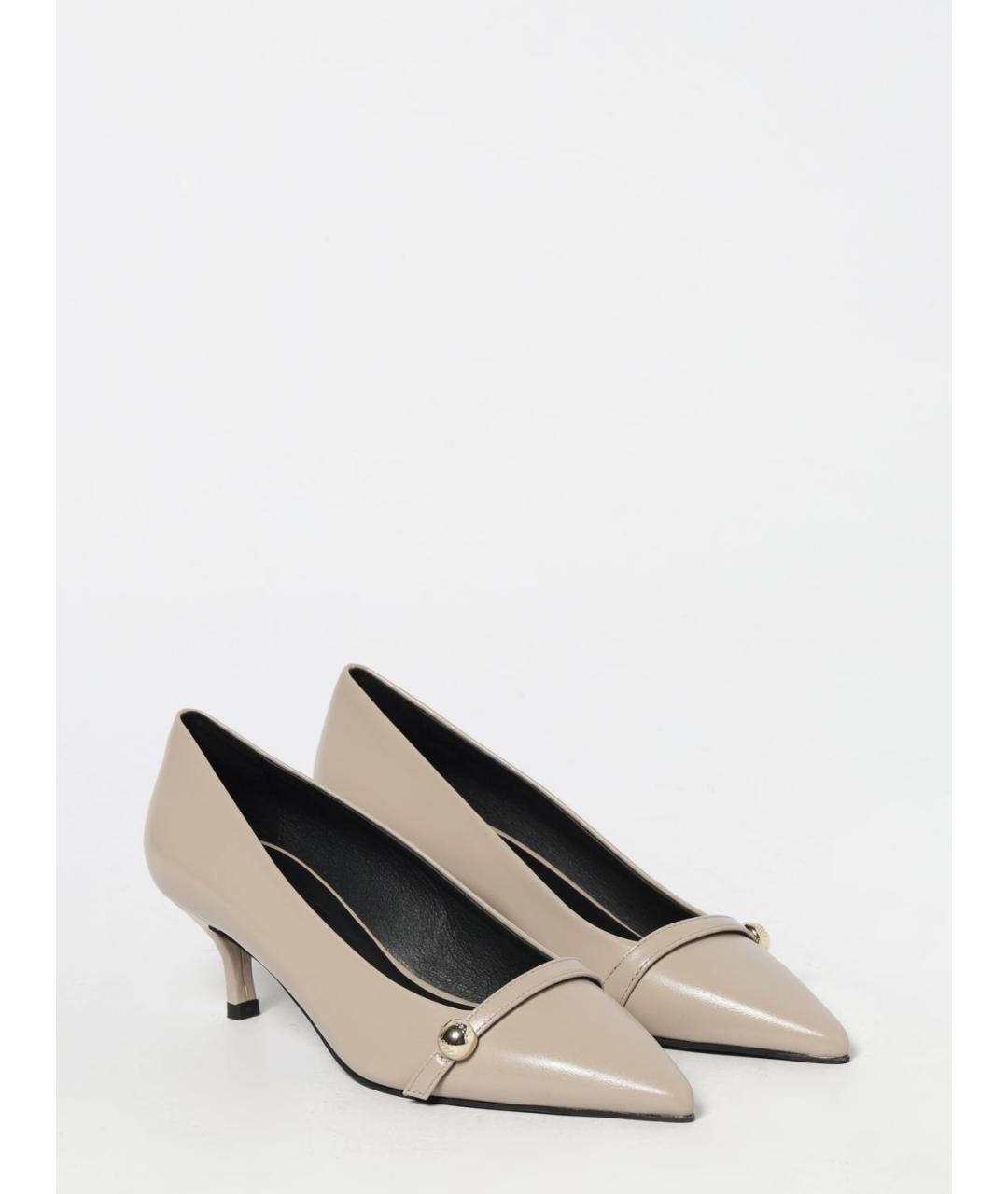 FURLA Бежевые кожаные туфли, фото 2
