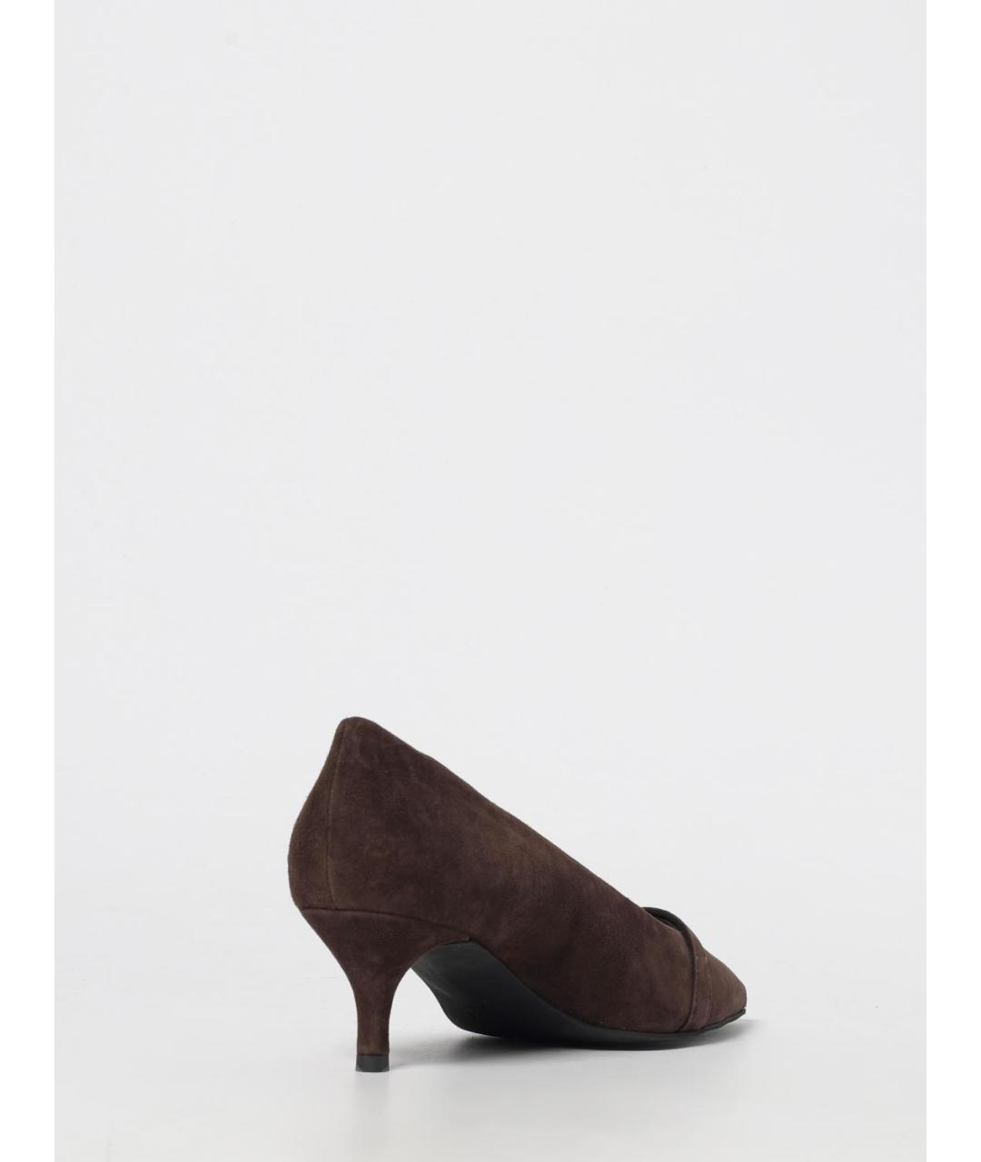 FURLA Коричневые замшевые туфли, фото 3